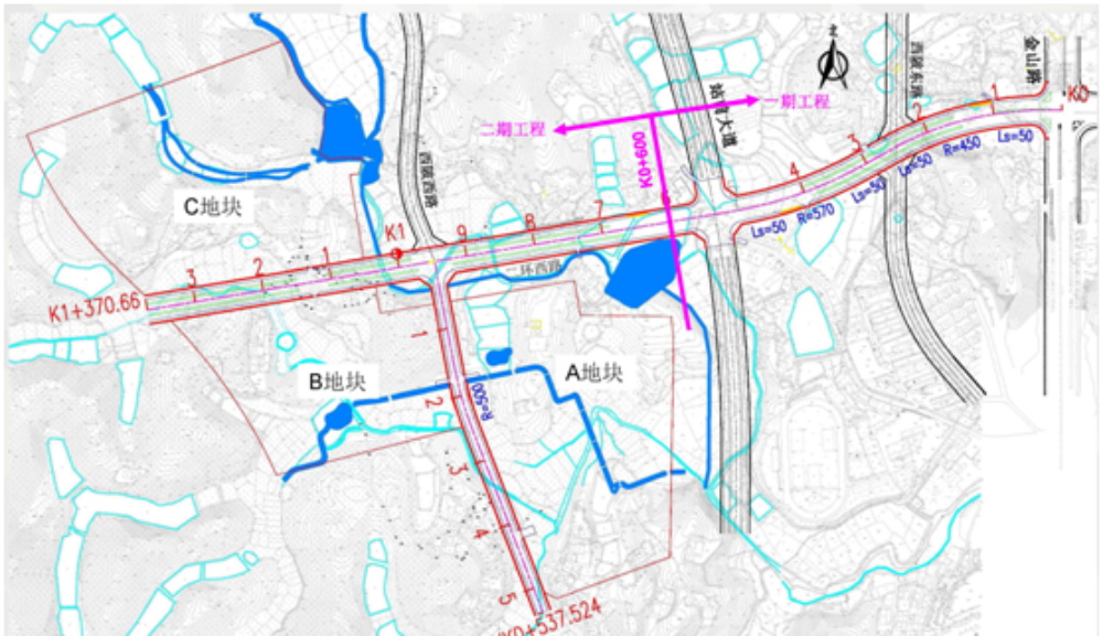 上杭县城区二环西路城市道路工程（一期）