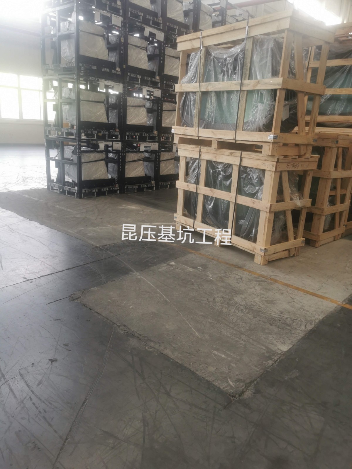 易顺建工集团有限公司总经理李晋恒到苏州视察福耀玻璃基建项目